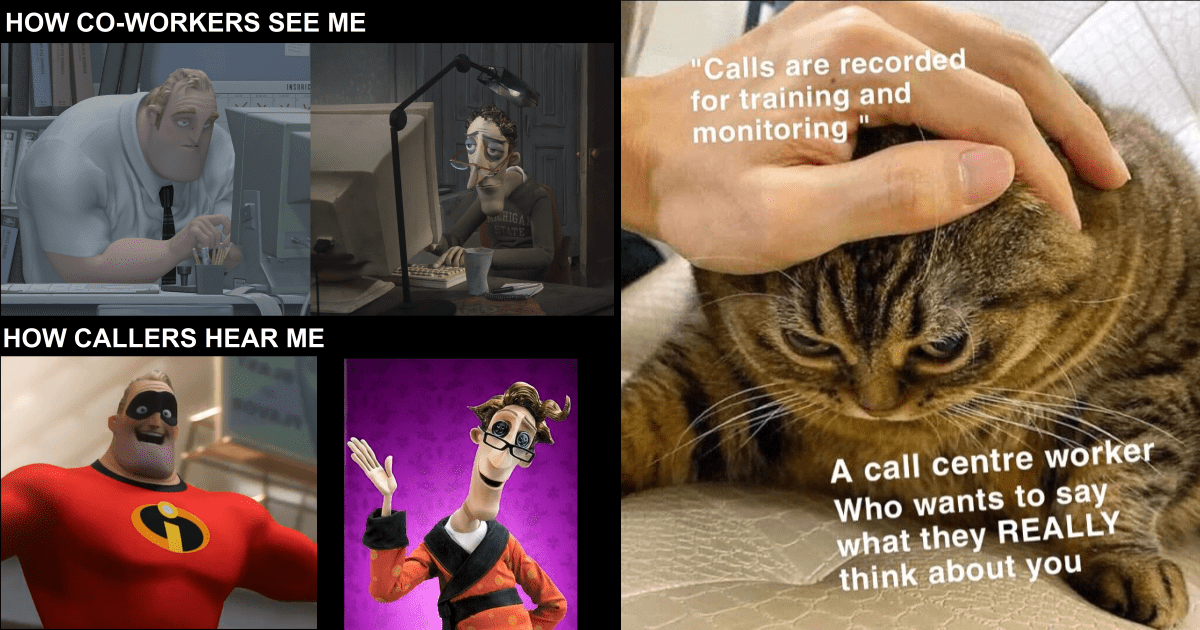 call center hold meme