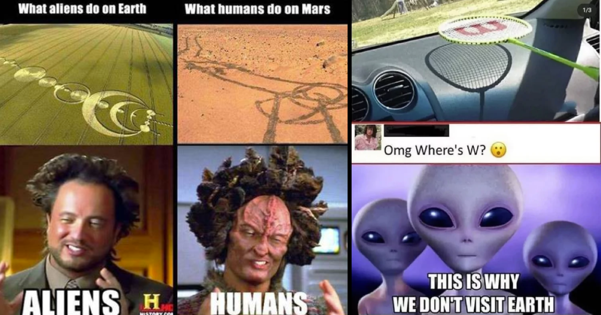 funny aliens meme