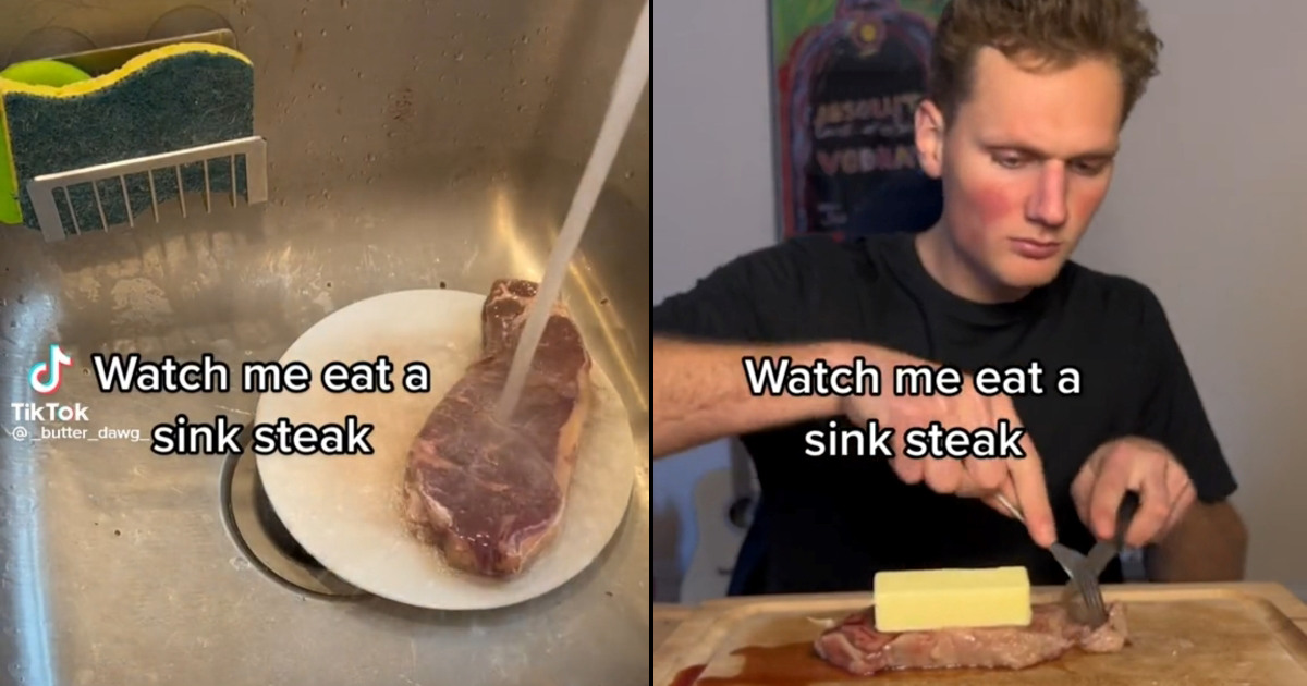 Carnivorous Man Shares Recipe for 'Sink Steak', Horrifies the Memebase Funny Memes
