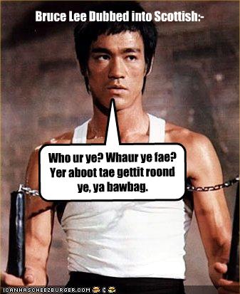 bruce lee dubbed