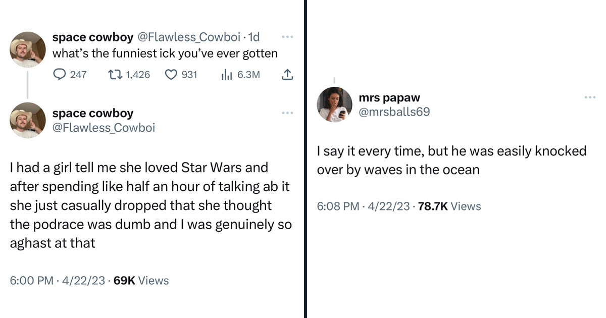 Twitter Users Share the Funniest Reasons Dates Gave Them 'The Ick