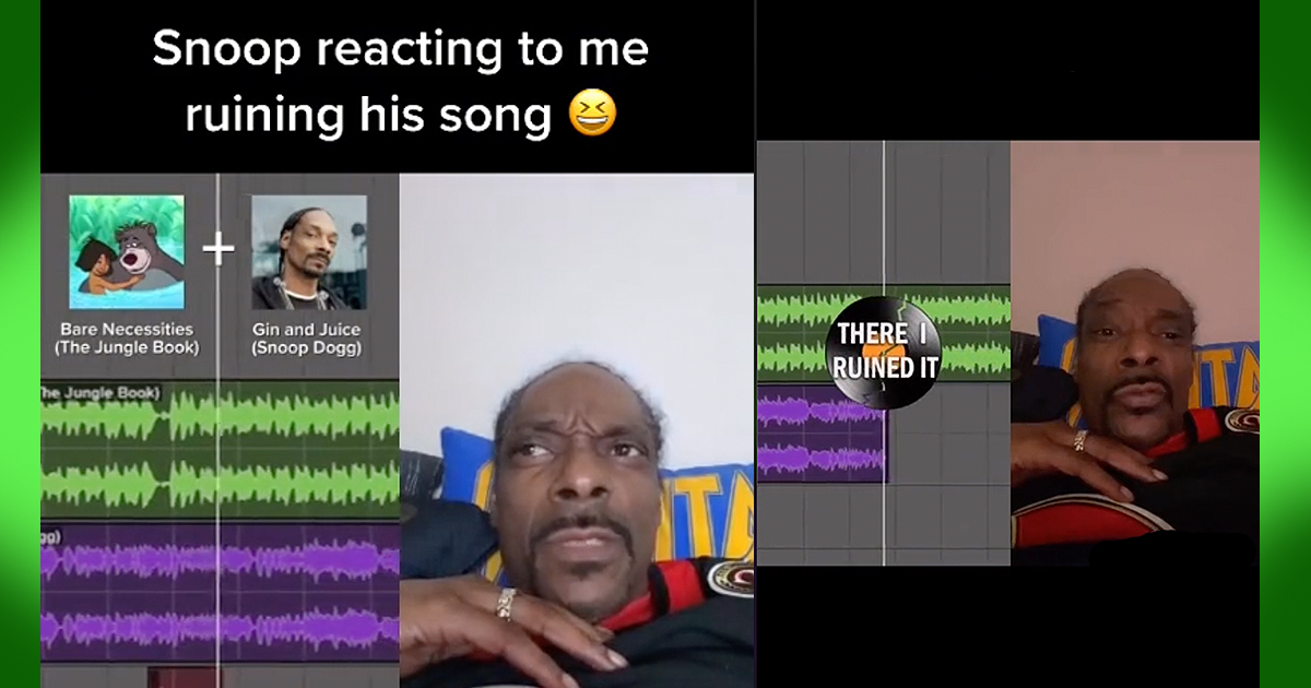 ‘The Jungle Book’ + Snoop Dogg The D. O. Double G. Reacts on TikTok to