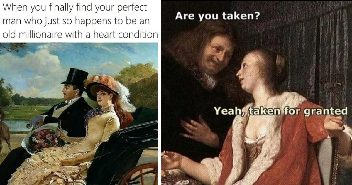 36 Vintage Fine Art Memes That Perfectly Capture the Pain of Poorly Phrased Pickup Lines