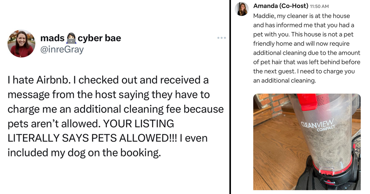 Greedy Airbnb Host Tries To Slap Guest With DogRelated Fees Despite