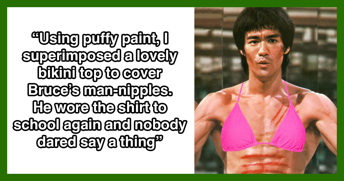 bruce lee meme face