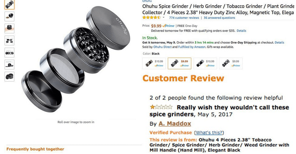 Download Disgruntled Woman Leaves Amazon Review For Herb Grinder ...