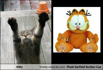 garfield suction cup plush