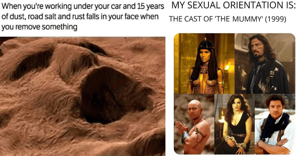 31 Memes About The Mummy Thumbnail Includes Two Pictures Of The Mummy Memes