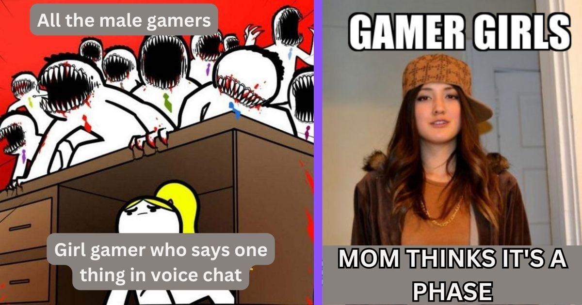 gamer girl vs girl gamer meme