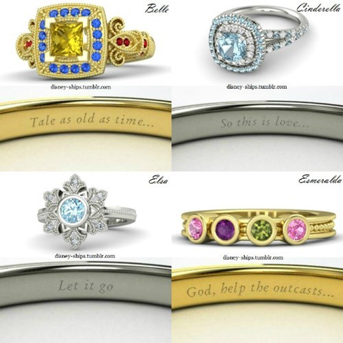 These Disney Themed Rings Are Perfect For The Princess In Your