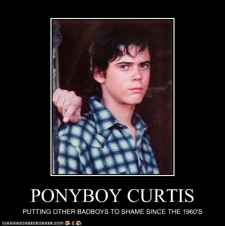 PONYBOY CURTIS - Cheezburger - Funny Memes  Funny Pictures