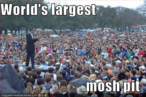 World's largest mosh pit - Cheezburger - Funny Memes | Funny Pictures