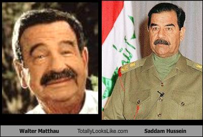 Walter Matthau Totally Looks Like Saddam Hussein ...