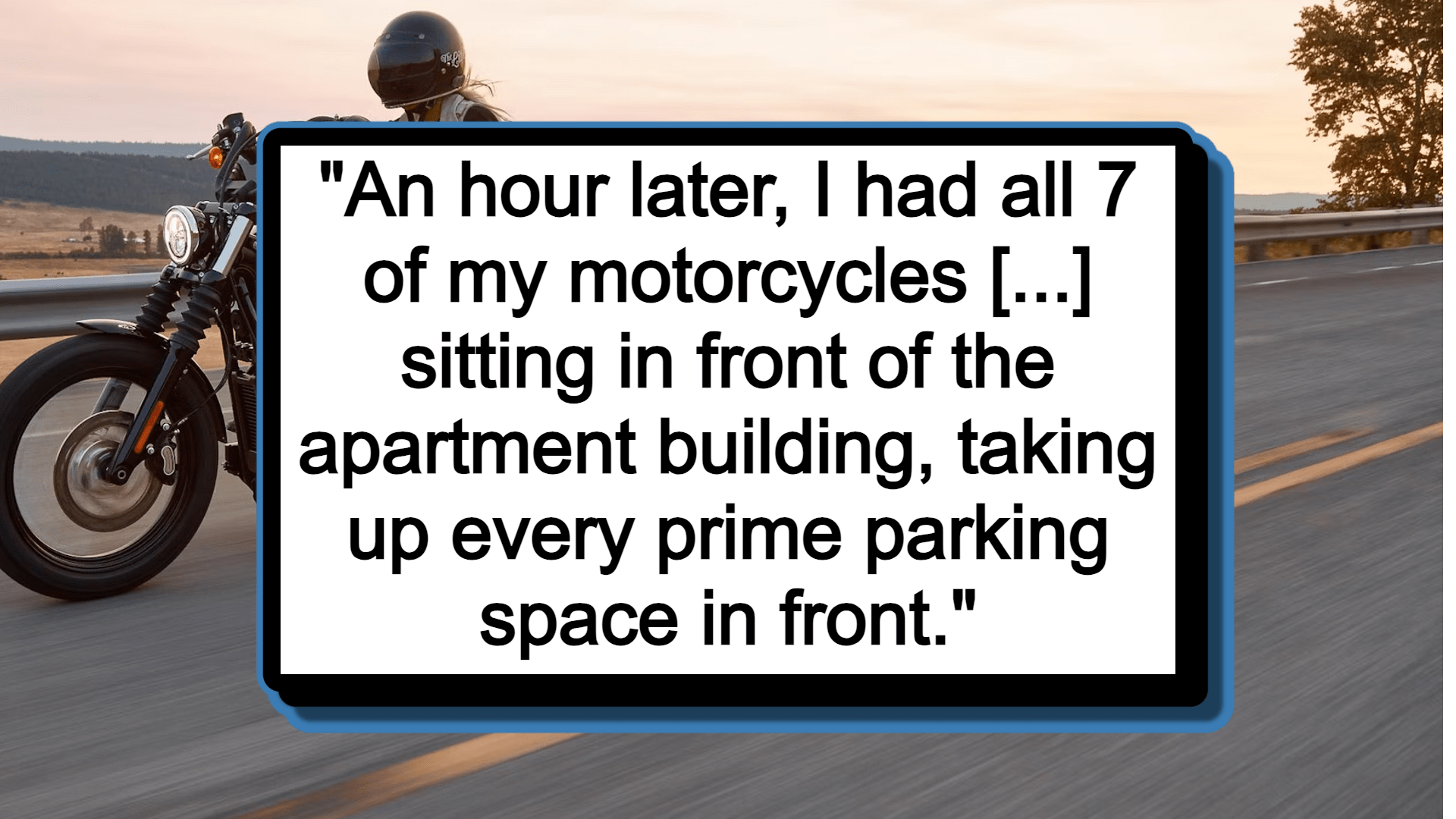 Karen neighbor accuses biker of trying to reserve the best spot, malicious compliance ensues: 'Ok, I'll stop parking both my bikes in one spot'