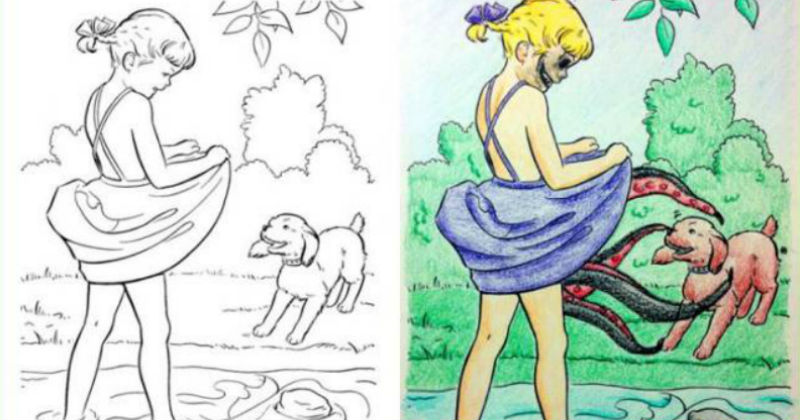 18 Amazing and Extremely Questionable Takes on Children&#039;s Coloring