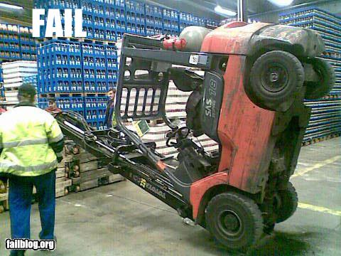Forklift Fail Cheezburger Funny Memes Funny Pictures