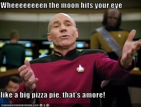 Wheeeeeeeen The Moon Hits Your Eye Like A Big Pizza Pie That S Amore Cheezburger Funny Memes Funny Pictures