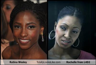 Rutina Wesley Totally Looks Like Rochelle From L4d2 Cheezburger Funny Memes Funny Pictures