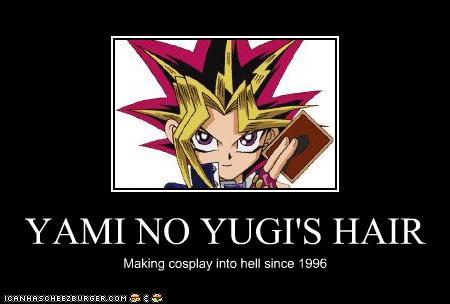 YAMI NO YUGI'S HAIR - Cheezburger - Funny Memes  Funny 