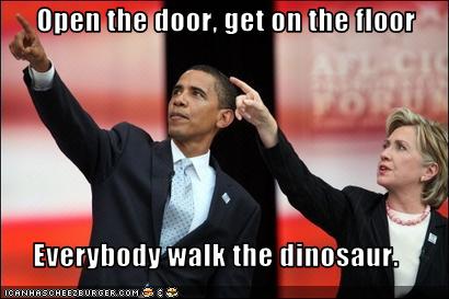 Open The Door Get On The Floor Everybody Walk The Dinosaur