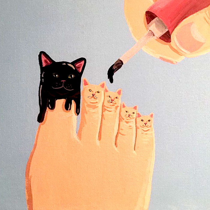 These Cool Cat Paintings Are Super Strange - I Can Has Cheezburger