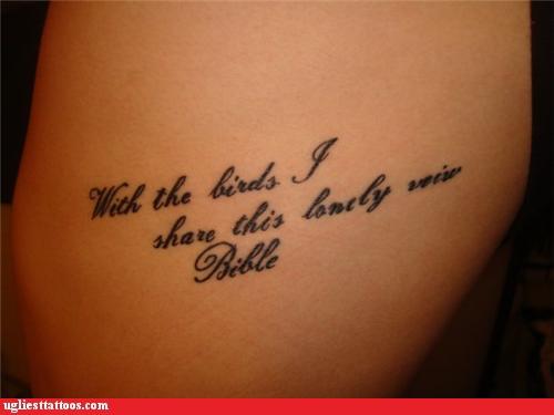 Ugliest Tattoos - songs and song lyrics - Bad tattoos of horrible fail ...