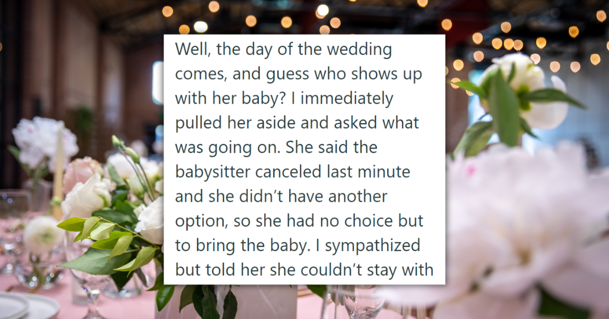 Woman Brings Baby to Cousin’s ‘Childfree’ Wedding, the Bride Kicks Her