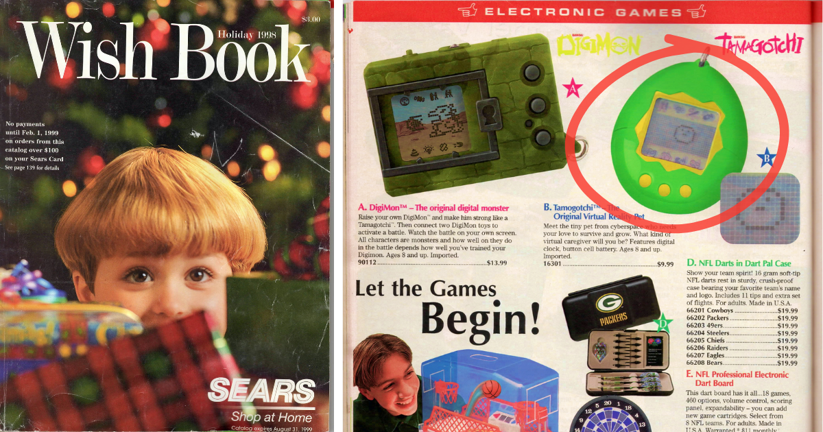 Flip Through the 1998 Sears Wish Book and Circle the Toys You Wished