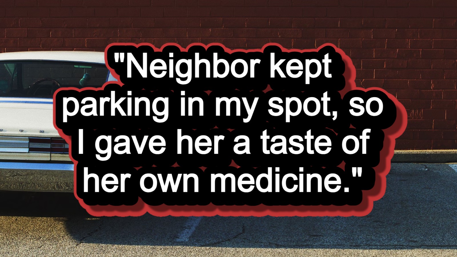 Neighbor keeps taking woman's assigned spot, she plays and beats her at