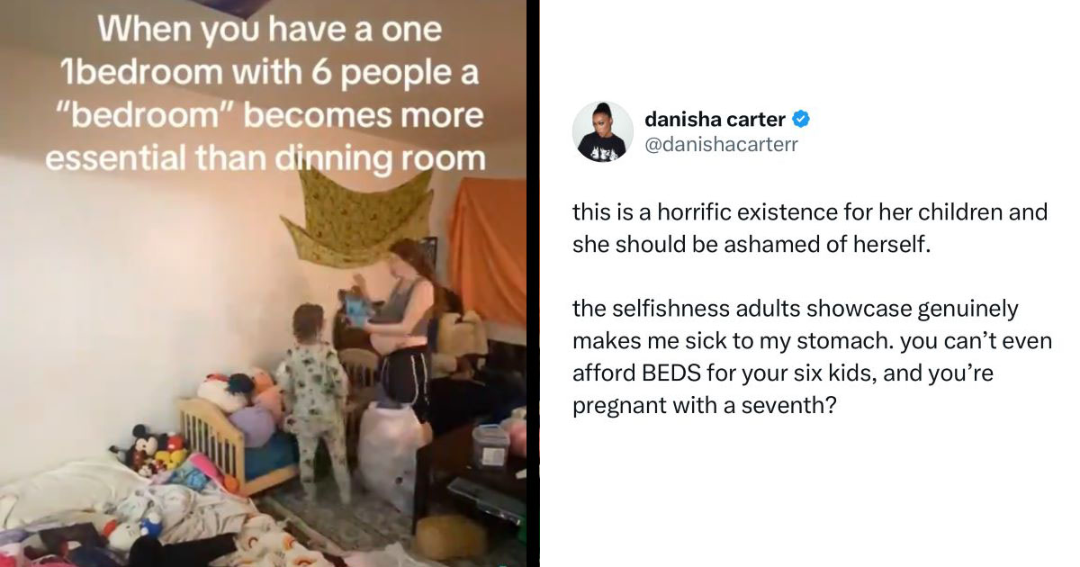 Mom of 4 kids with 1 on the way lives in a 1 bedroom apartment, sleeps ...