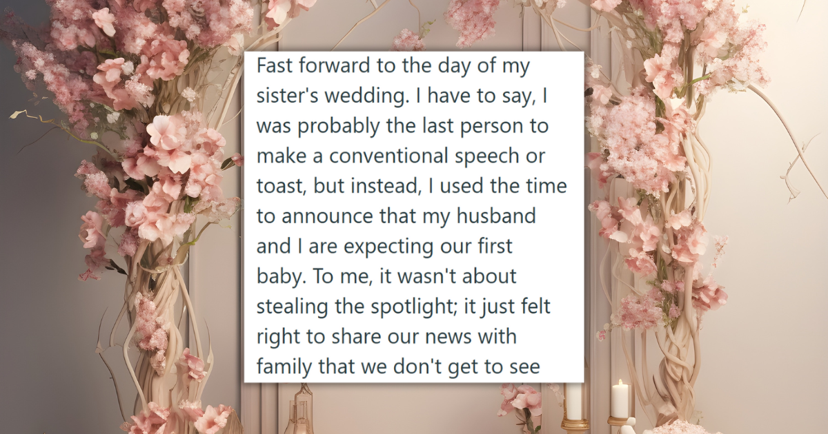 Woman Announces Pregnancy at Sister’s Wedding as Revenge For Her