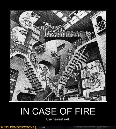 Very Demotivational - mc escher - Very Demotivational Posters - Start