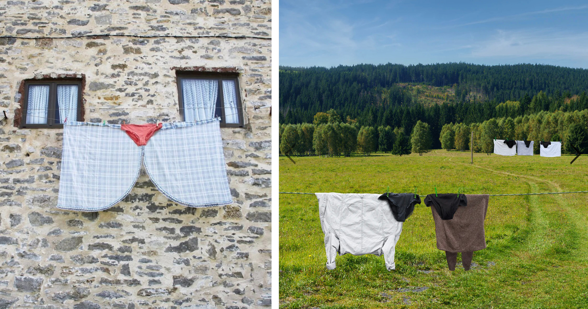 Creative Photographer Snaps Satisfying Pics of Laundry That Looks Likey Quirky Faces and Animals