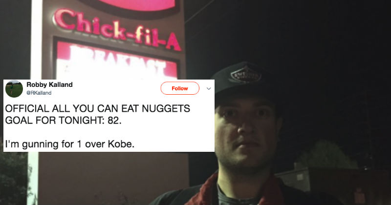 Guy Live-Tweets Himself Doing Insane Chick-Fil-A Nuggets Challenge ...