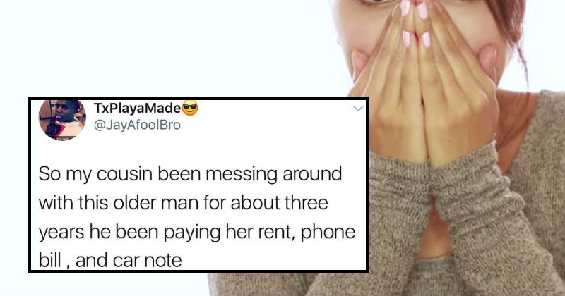 Guy Tweets Story About His Cousin Finding Out Horrifying Truth About Her Sugar Daddy Fail Blog Funny Fails