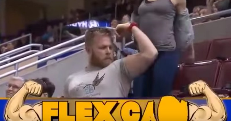 Cocky muscle flex