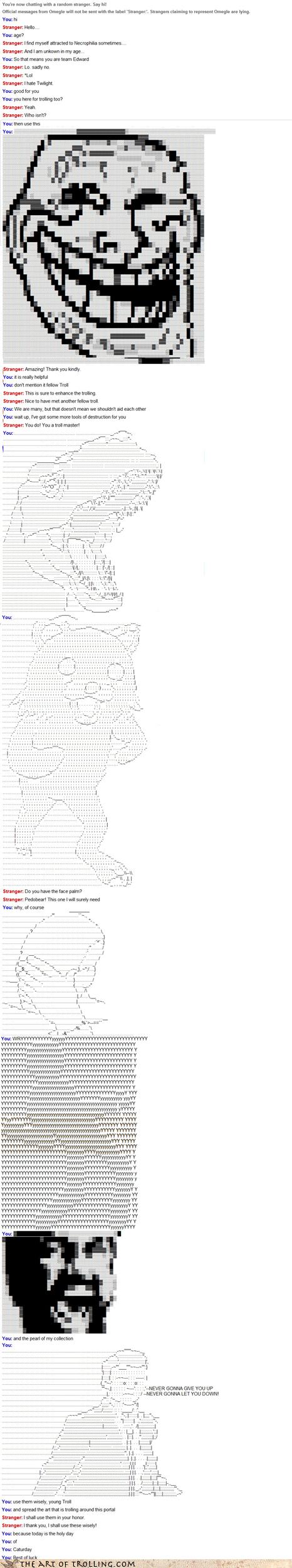 Sad troll face ascii* : r/whenthe