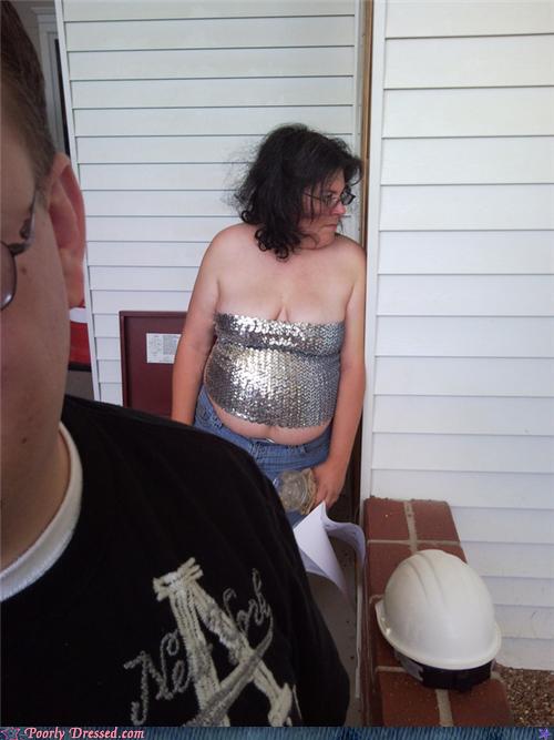 A Tube Top of Fish Scales Poorly Dressed fashion fail