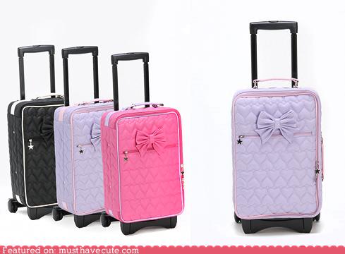 girly luggage