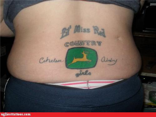 Ugliest Tattoos - John Deere - Bad tattoos of horrible fail situations