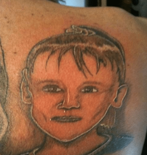 He Almost Looks Takashi From Akira - Ugliest Tattoos - funny tattoos