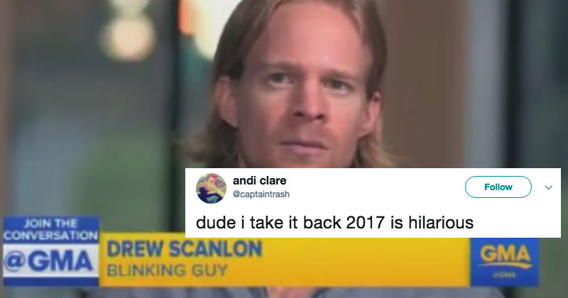 Blinking White Guy From 2017's Most Iconic Meme Amazes Twitter By