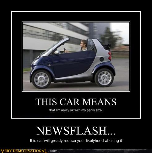 Very Demotivational - smart car - Very Demotivational Posters - Start