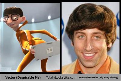 Vector (Despicable Me) Totally Looks Like Howard Wolowitz (Big Bang