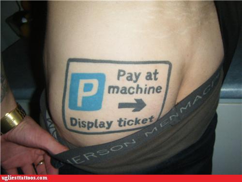 Parking Around Here Is a Nightmare - Ugliest Tattoos - funny tattoos | bad  tattoos | horrible tattoos | tattoo fail