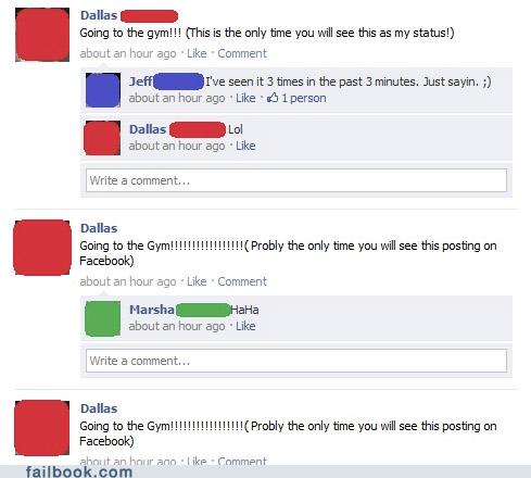 The Only Time - Failbook - Failing On Facebook