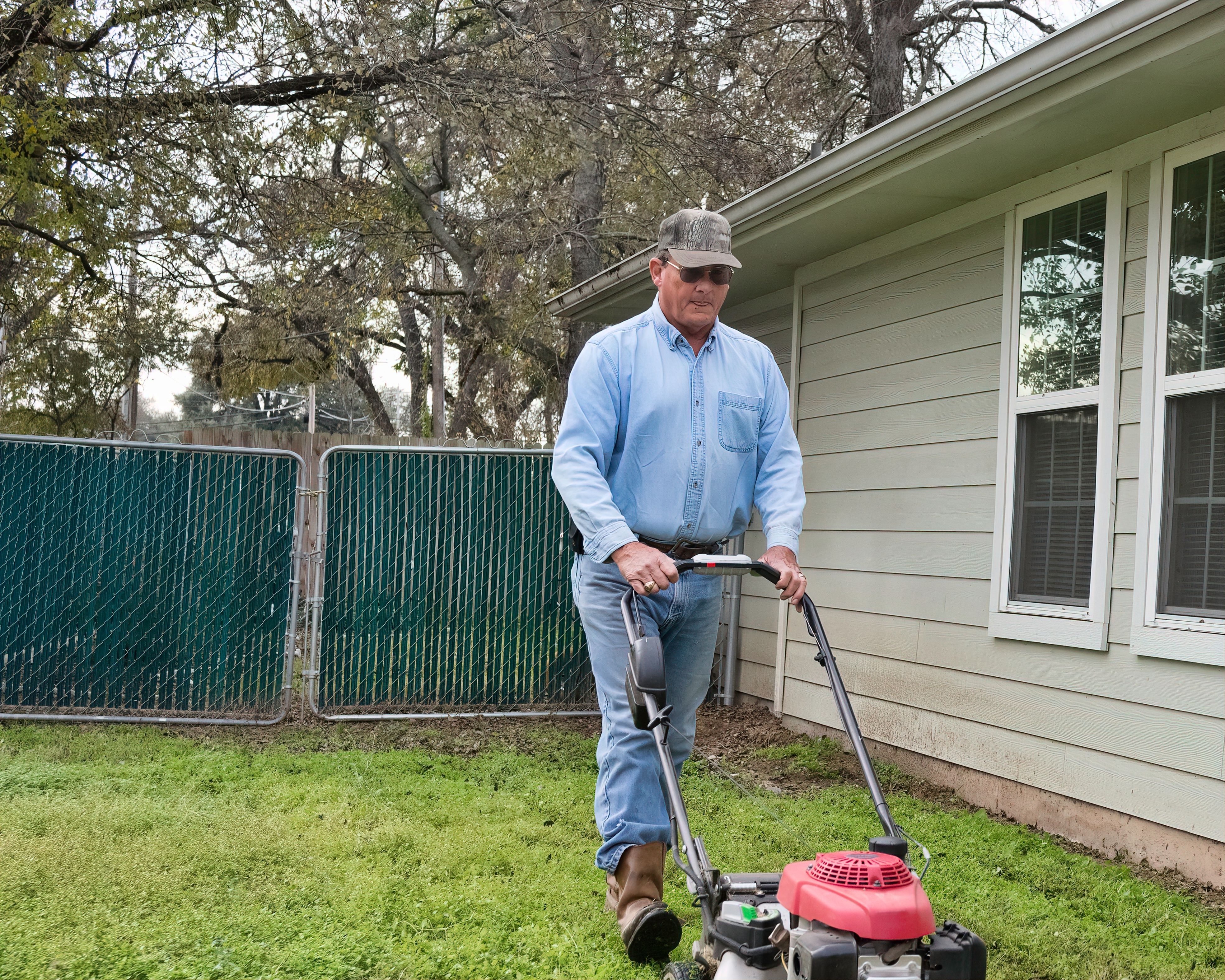 Neighbor keeps taking North Carolina man to court claiming he’s trespassing, but shows a video of him doing yard work on his own property
