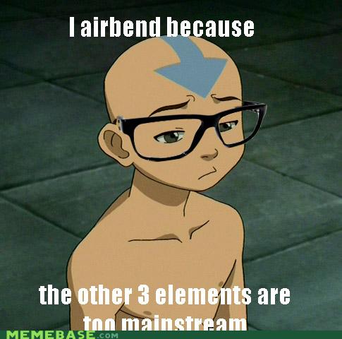 Hipster Aang - Memebase - Funny Memes