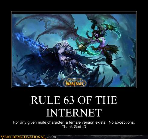 RULE 63 OF THE INTERNET - Very Demotivational - Demotivational Posters, Very Demotivational, Funny Pictures, Funny Posters