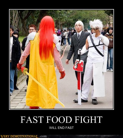 FAST FOOD FIGHT - Very Demotivational - Demotivational Posters | Very ...